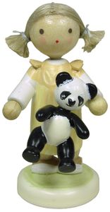 Flade Mädchen mit Panda (WWF)  (Flade 5258) Mädchen mit Panda. 